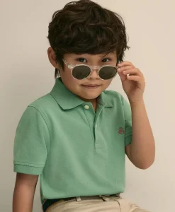 Boys Short-Sleeve Pique Polo
