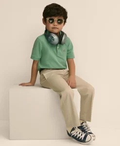 Boys Short-Sleeve Pique Polo