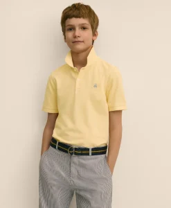 Boys Short-Sleeve Pique Polo