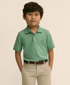 Boys Short-Sleeve Pique Polo