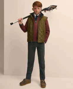 Boys Water-Repellent Quilted Vest