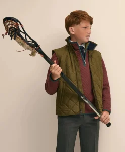 Boys Water-Repellent Quilted Vest
