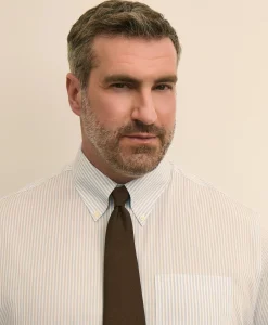 Brooks Brothers Explorer Collection Big & Tall Non-Iron Broadcloth Polo Button-Down Collar, Striped Dress Shirt