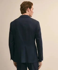 Brooks Brothers Explorer Collection Slim-Fit Overcheck Wool Suit Jacket