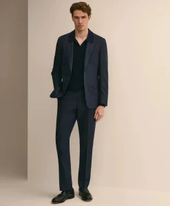 Brooks Brothers Explorer Collection Slim-Fit Overcheck Wool Suit Jacket