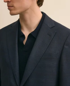 Brooks Brothers Explorer Collection Slim-Fit Overcheck Wool Suit Jacket