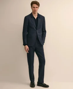 Brooks Brothers Explorer Collection Slim-Fit Wool Overcheck Suit Pants