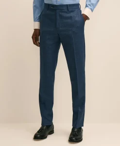 Brooks Brothers Explorer Collection Slim Fit Wool Overcheck Suit Pants