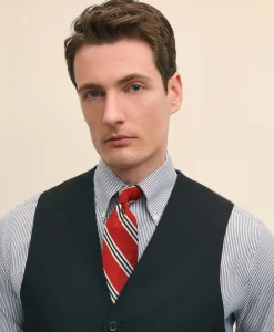 Brooks Brothers Explorer Collection Classic Fit Wool Suit Vest