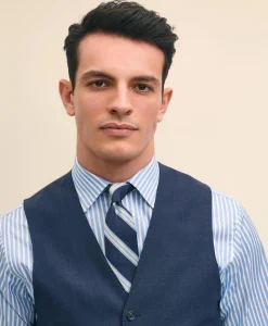 Brooks Brothers Explorer Collection Classic Fit Wool Suit Vest