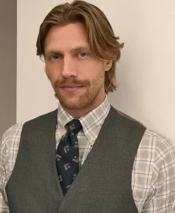 Brooks Brothers Explorer Collection Classic Fit Pinstripe Wool Vest