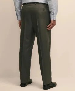 Brooks Brothers Explorer Collection Big & Tall Stretch Wool Blend Pinstripe Suit Pants