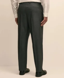 Brooks Brothers Explorer Collection Big & Tall Stretch Wool Blend Birdseye Suit Pants