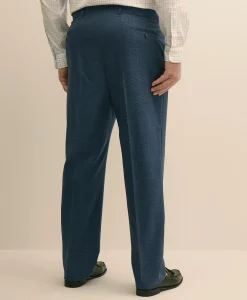 Brooks Brothers Explorer Collection Big & Tall Wool Overcheck Suit Pants