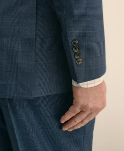Brooks Brothers Explorer Collection Big & Tall Wool Overcheck Suit Jacket