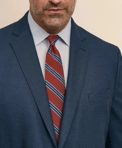 Brooks Brothers Explorer Collection Big & Tall Stretch Wool Blend Birdseye Suit Jacket