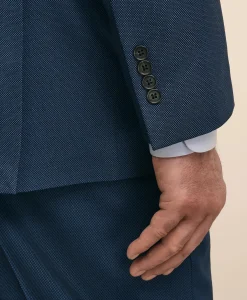 Brooks Brothers Explorer Collection Big & Tall Stretch Wool Blend Birdseye Suit Jacket