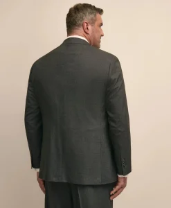 Brooks Brothers Explorer Collection Big & Tall Stretch Wool Blend Birdseye Suit Jacket