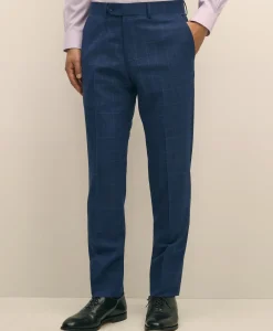 Brooks Brothers Explorer Collection Slim Fit Wool Check Suit Pants