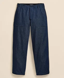 Brooks Brothers X Engineered Garments Cotton Denim Fatigue Dress Pants