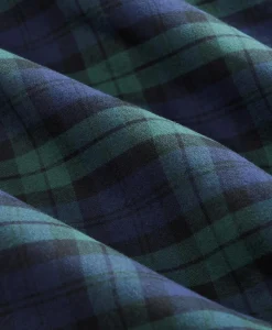 Brooks Brothers X Engineered Garments Cotton Flannel Wing Collar Oversized, Tartan Dress Shirt