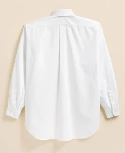 Brooks Brothers X Engineered Garments Cotton Oxford Round Pinhole Collar Oversized Dress Shirt