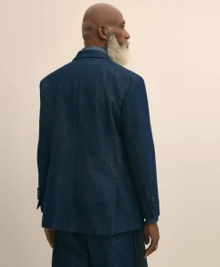 Brooks Brothers X Engineered Garments Cotton Denim Oversized Dinner Jacket
