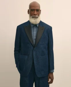 Brooks Brothers X Engineered Garments Cotton Denim Oversized Dinner Jacket