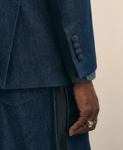 Brooks Brothers X Engineered Garments Cotton Denim Oversized Dinner Jacket