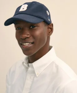 Brooks Brothers X PEANUTS Cotton Graphic Snoopy French Terry Baseball Cap
