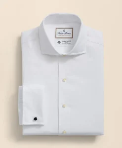 Brooks Brothers X Thomas Mason® Cotton Twill Londoner Collar Dress Shirt