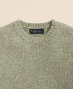 Brushed Wool Crewneck Sweater