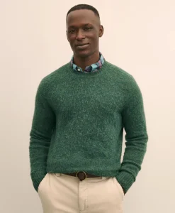 Brushed Wool Crewneck Sweater