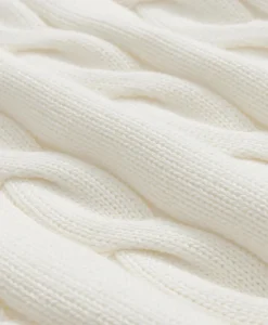 Cable Knit Tennis Quarter-Zip Sweater in Supima® Cotton