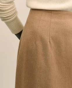 Camel Hair Pencil Skirt