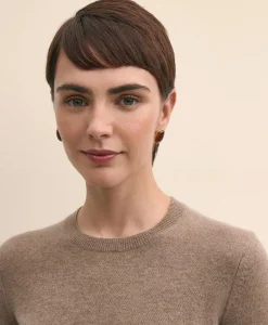 Cashmere Short-Sleeve Shell