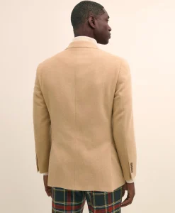 Classic Fit Camel Hair Double-Breasted 1818 Sport Coat