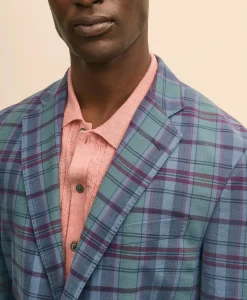 Classic Fit Cotton Madras Sport Coat