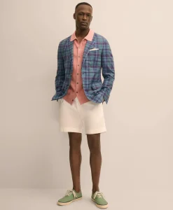 Classic Fit Cotton Madras Sport Coat