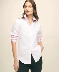 Classic-Fit Cotton Oxford Stripe Shirt