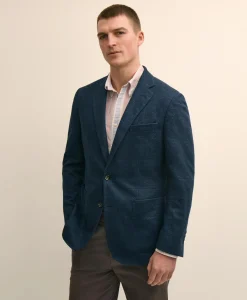 Classic Fit Linen-Cotton Knit Sport Coat