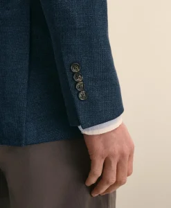 Classic Fit Linen-Cotton Knit Sport Coat