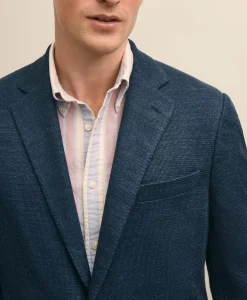 Classic Fit Linen-Cotton Knit Sport Coat