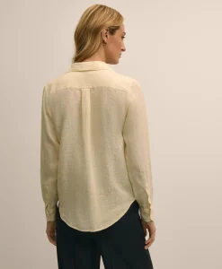 Classic Fit Linen Stripe Shirt
