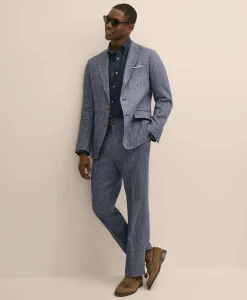 Classic Fit Linen Twill Suit Jacket