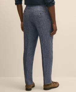 Classic Fit Linen Twill Suit Pants