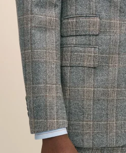 Classic Fit Saxon Wool Bold Check 1818 Suit