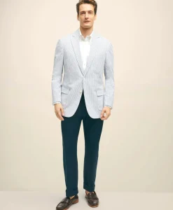 Classic Fit Stretch Cotton Seersucker Sport Coat