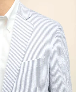 Classic Fit Stretch Cotton Seersucker Sport Coat