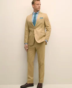 Classic Fit Stretch Cotton Twill Suit Jacket